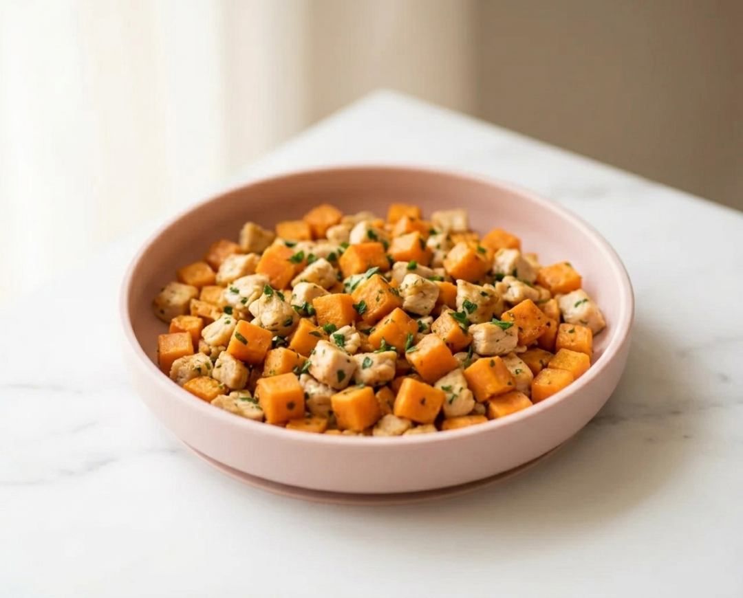 Savory Sweet Potato and Chicken Hash