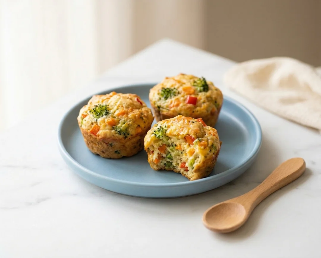 Savory Veggie & Cheddar Muffins