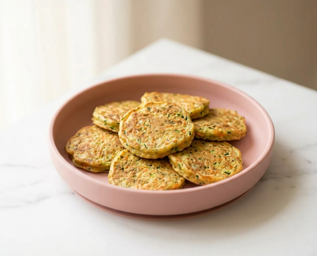 Savory Zucchini and Carrot Chickpea Pancakes