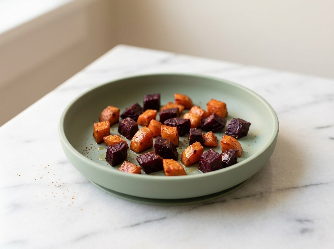 Soft Roasted Beetroot and Carrot Bites