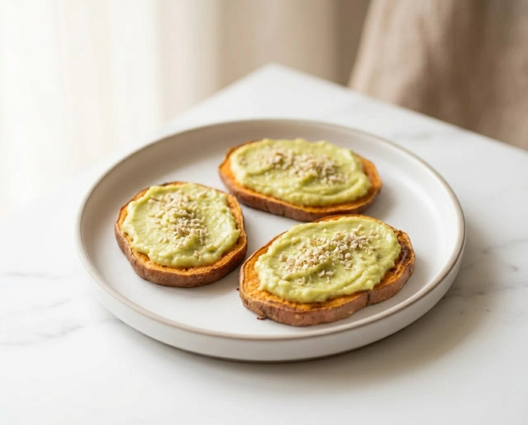 Sweet Potato Toast with Creamy Avocado