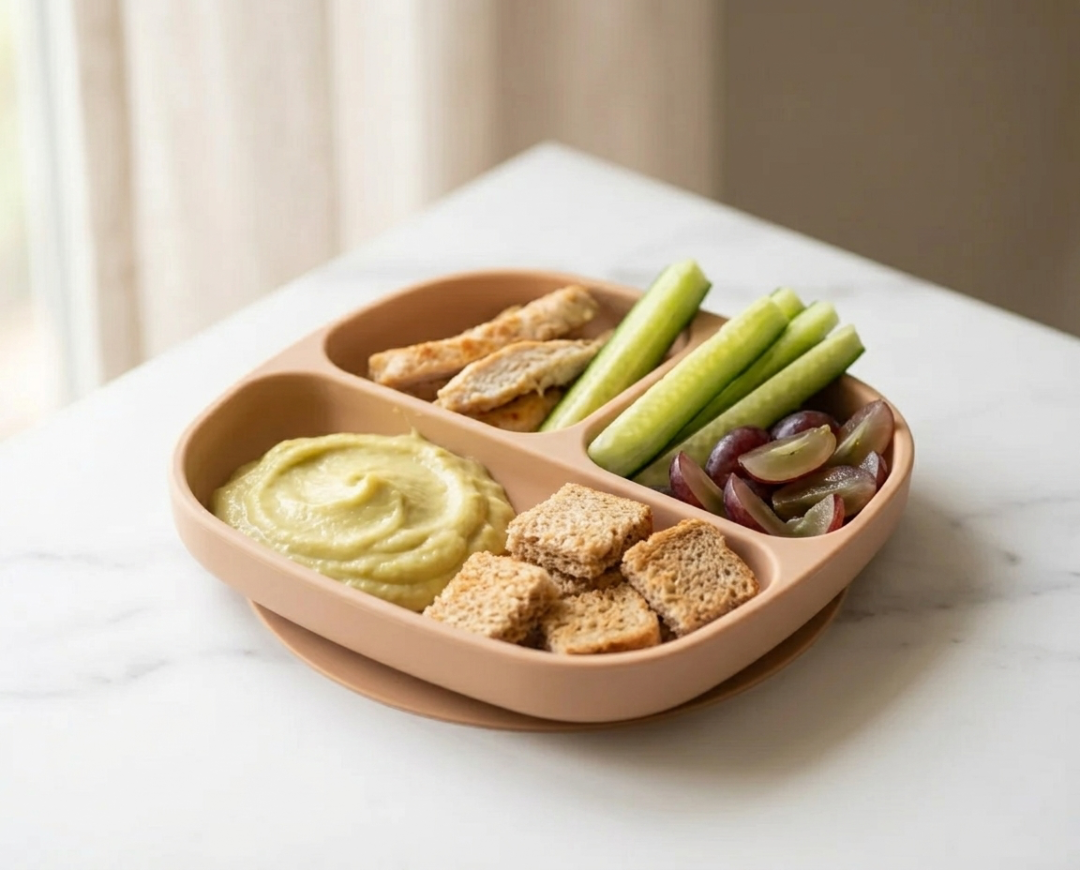Toddler Mezze Breakfast Plate