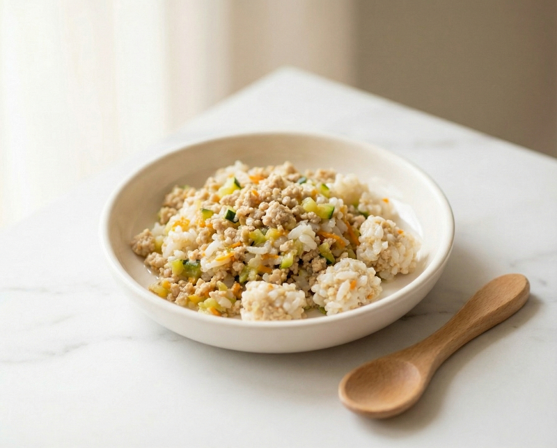 Soft Turkey & Vegetable Rice Bowl