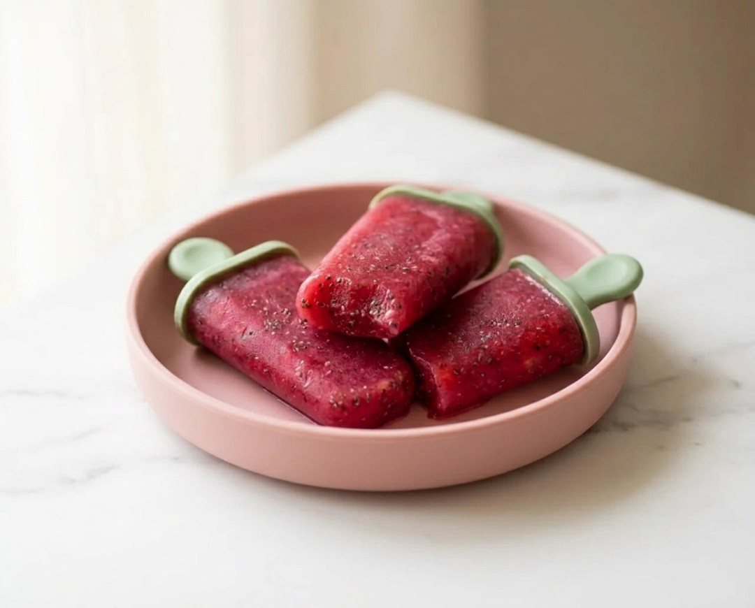 Watermelon and Strawberry Cooling Pops