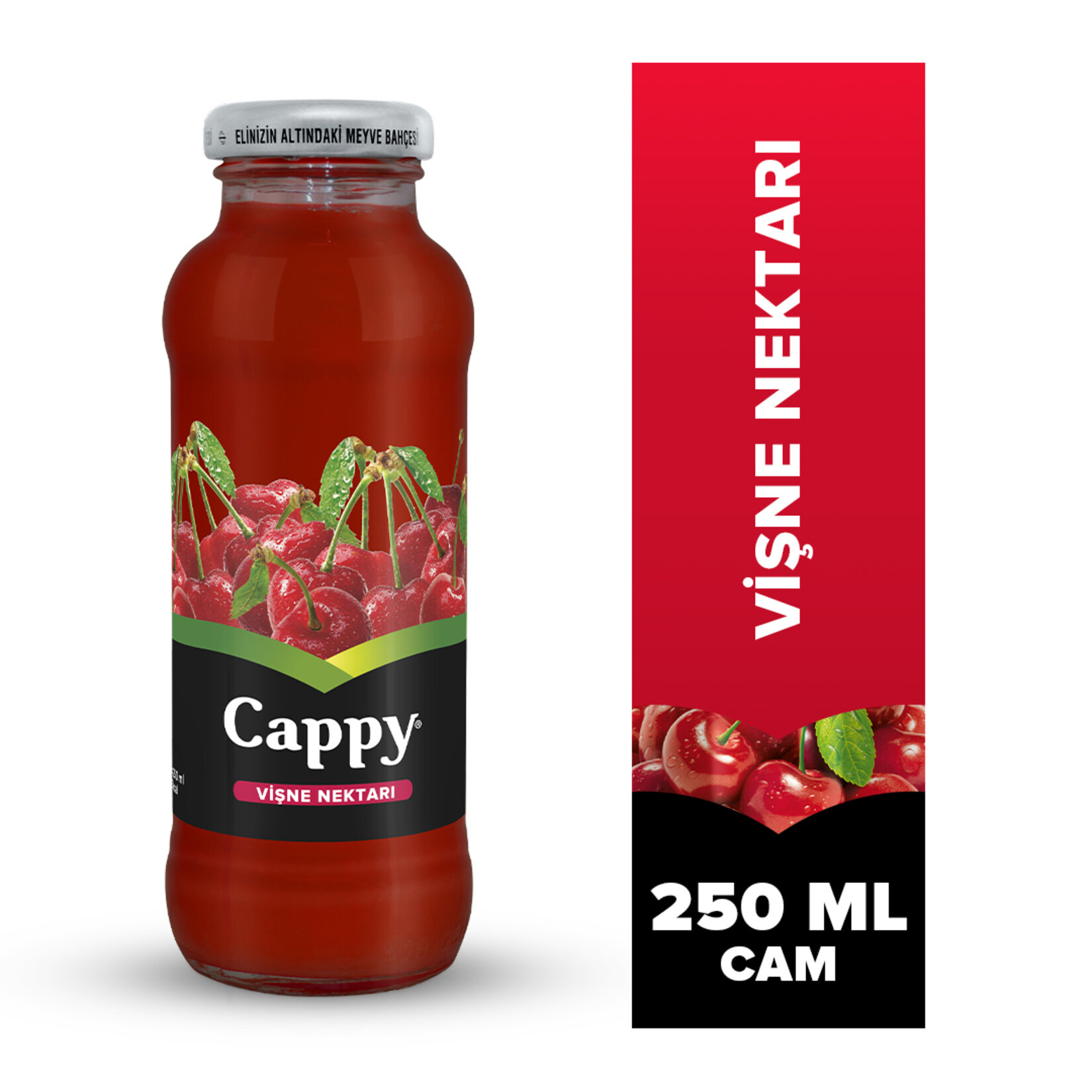 Cappy vişne 250 ml cam şişe