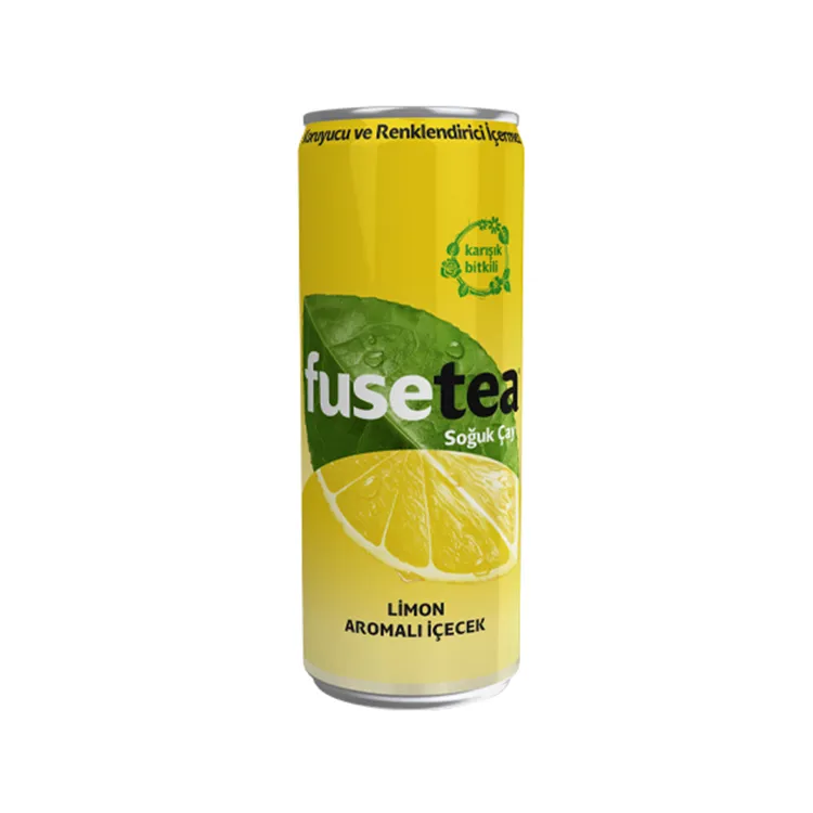 Fuse Tea limon aromalı soğuk çay 330 ml metal kutu