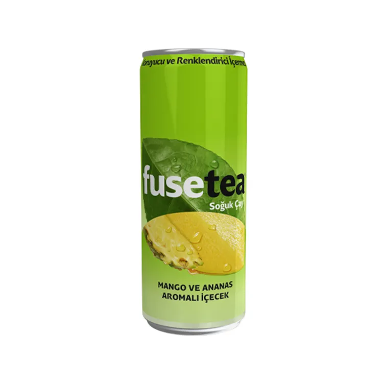 Fuse Tea mango aromalı soğuk çay 330 ml metal kutu
