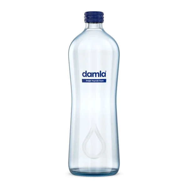 Damla Premium 330 ml cam şişe su, 12'li koli