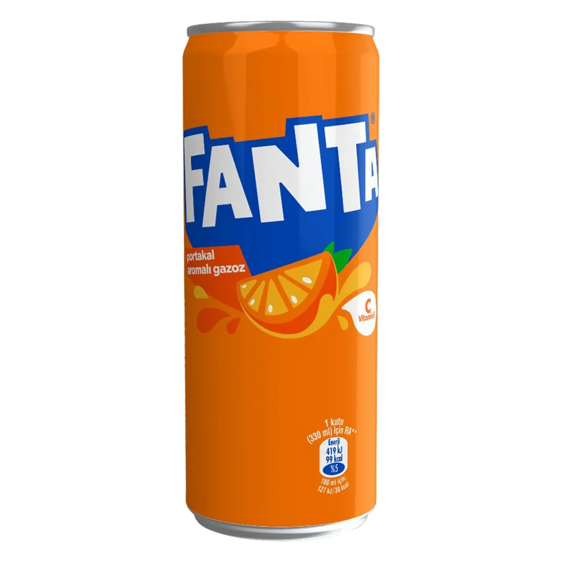 Fanta Portakal Metal Kutu 330ml
