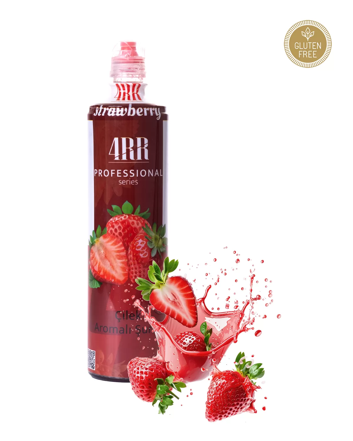 4RR Çilek Aromalı Şurup 750 ml.