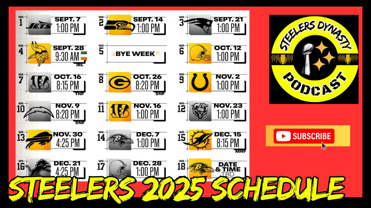 A look at the Steelers 2025 Schedule