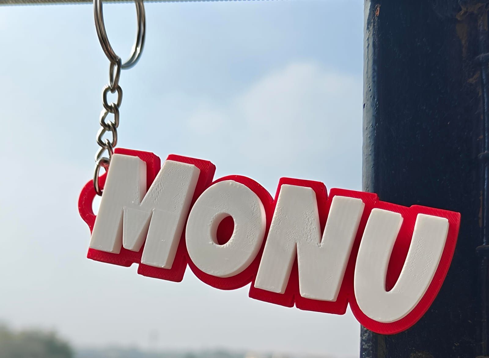 Customized Name Keychain with Fridge Magnet | Personalized 3D Printed Name Tag Keychain