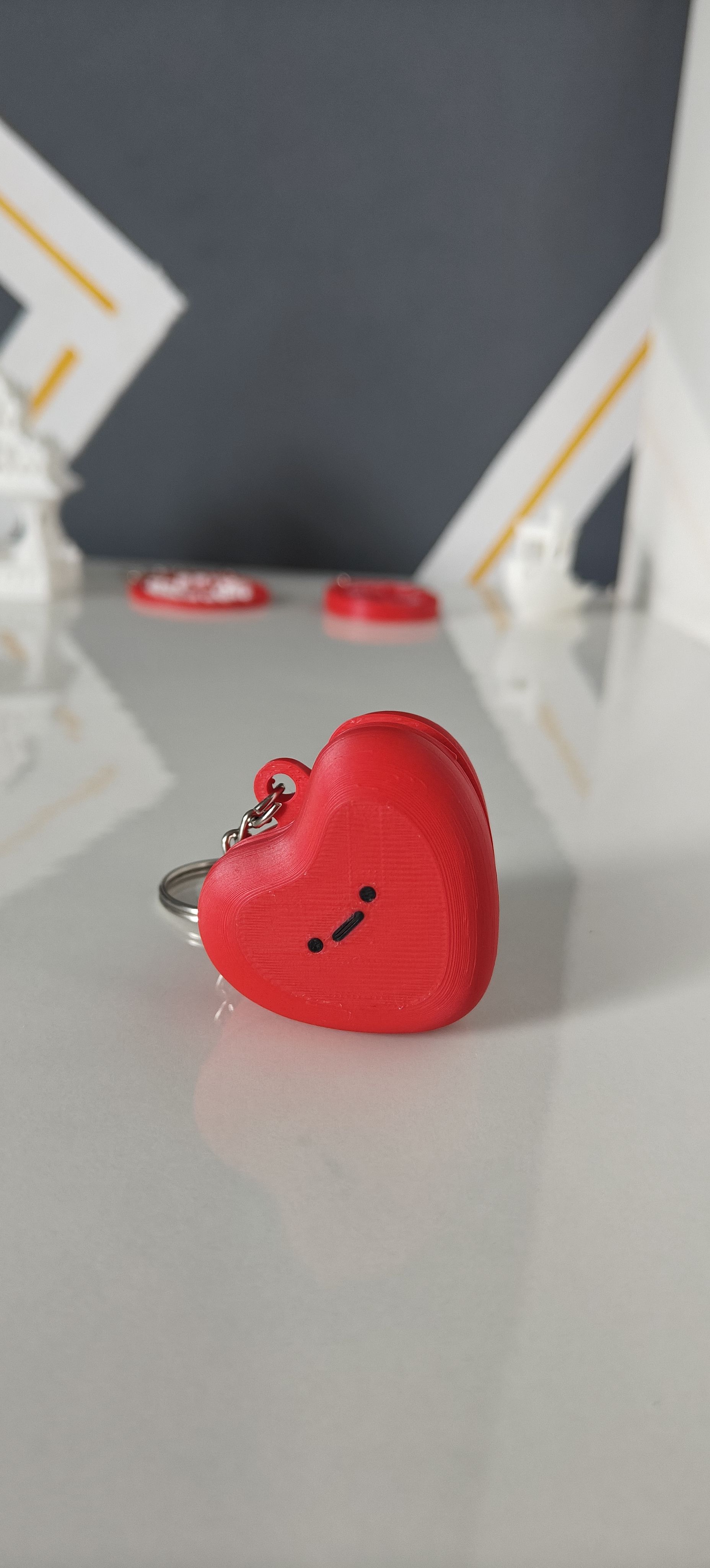 Heart Clicker Keychain