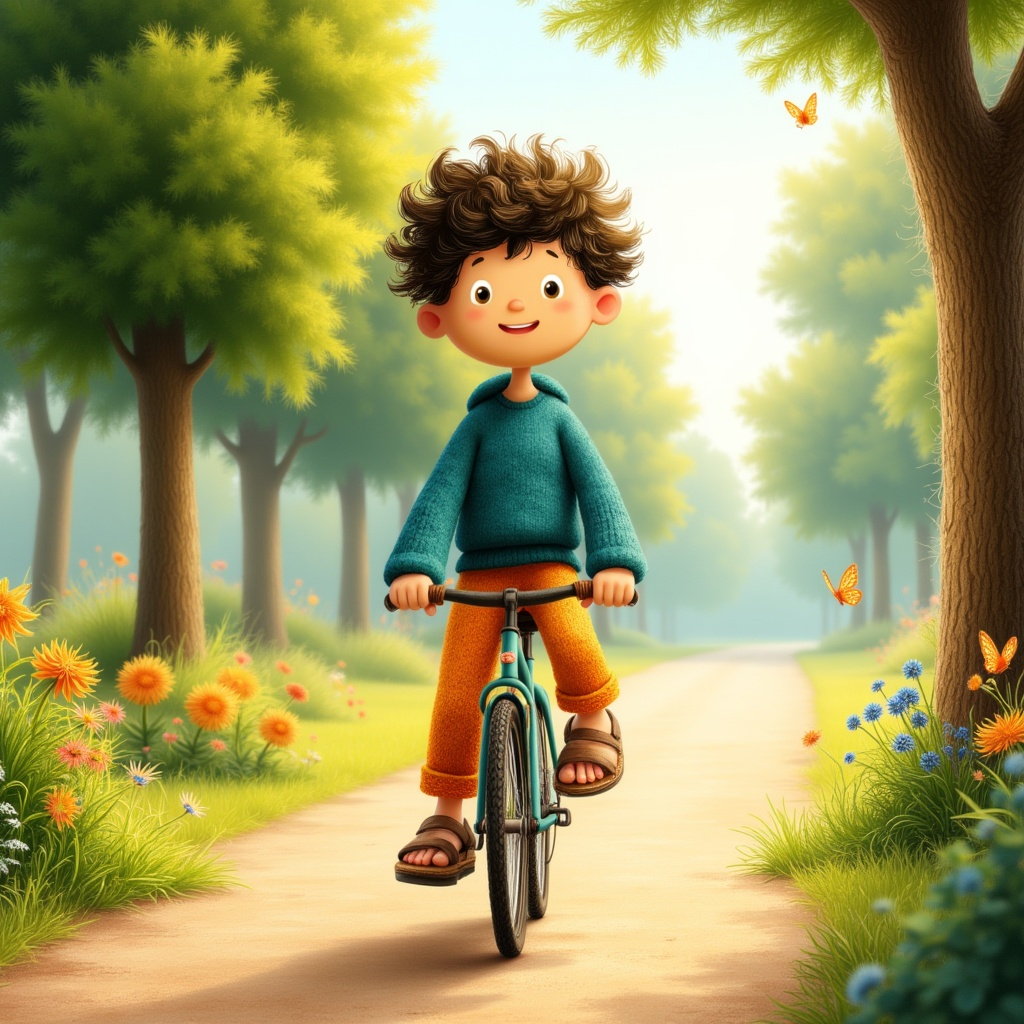 Omslag för Oliver lär sig cykla