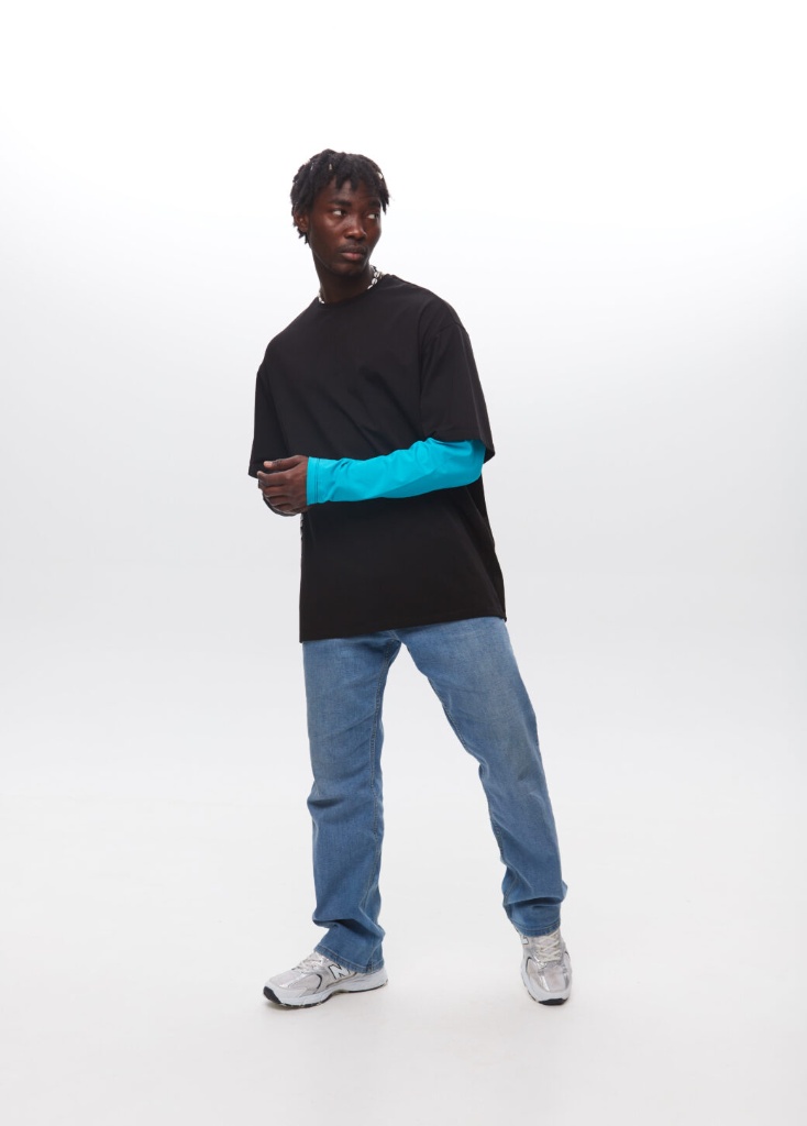 CORPORATE T-shirt with Colored Long Sleeves - Product