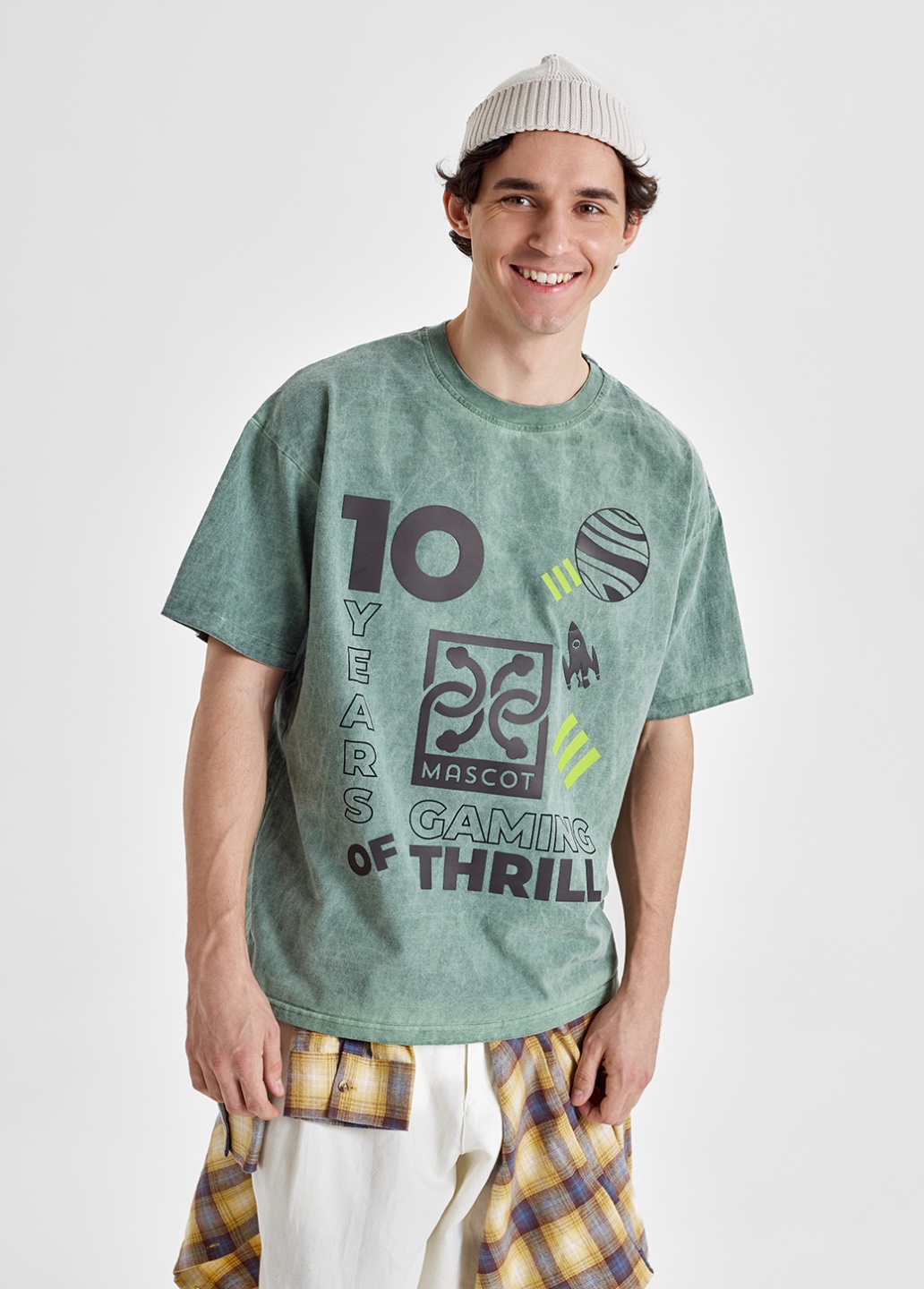 CORPORATE  Green T-shirt Mascot Games - Product