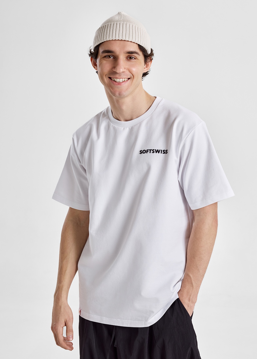 CORPORATE WHITE T-shirt Softswiss  - Product