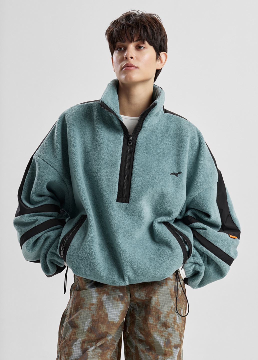 Zip Sweatshirt Moss - Product