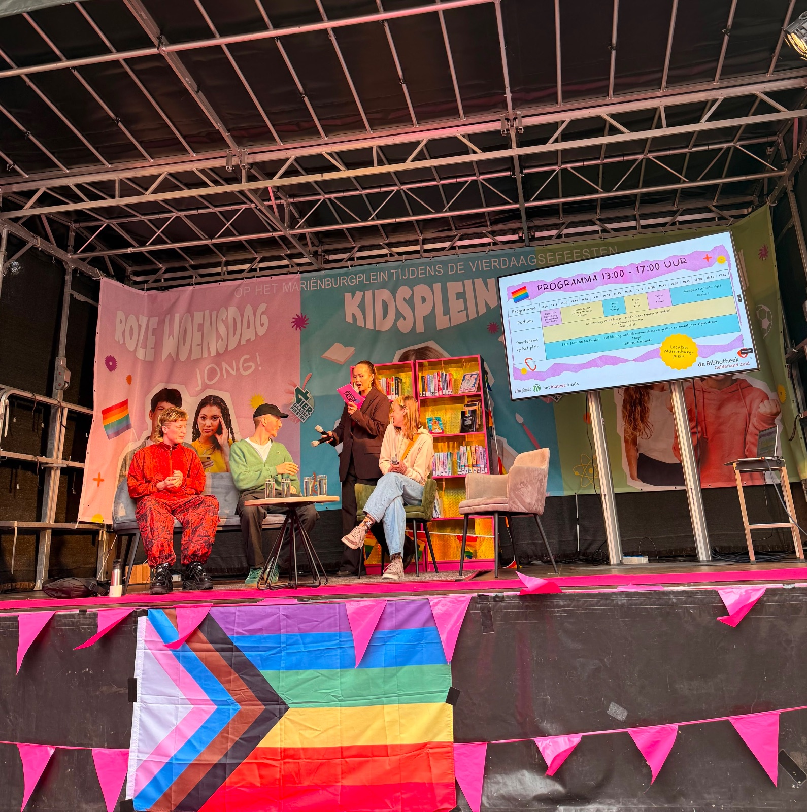 Nimma Talks op Roze Woensdag tijdens de 4 daagse feesten in Nijmegen