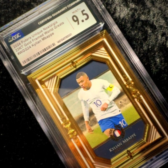Kylian Mbappe 23kt Gold /11 - Futera CGC 9.5