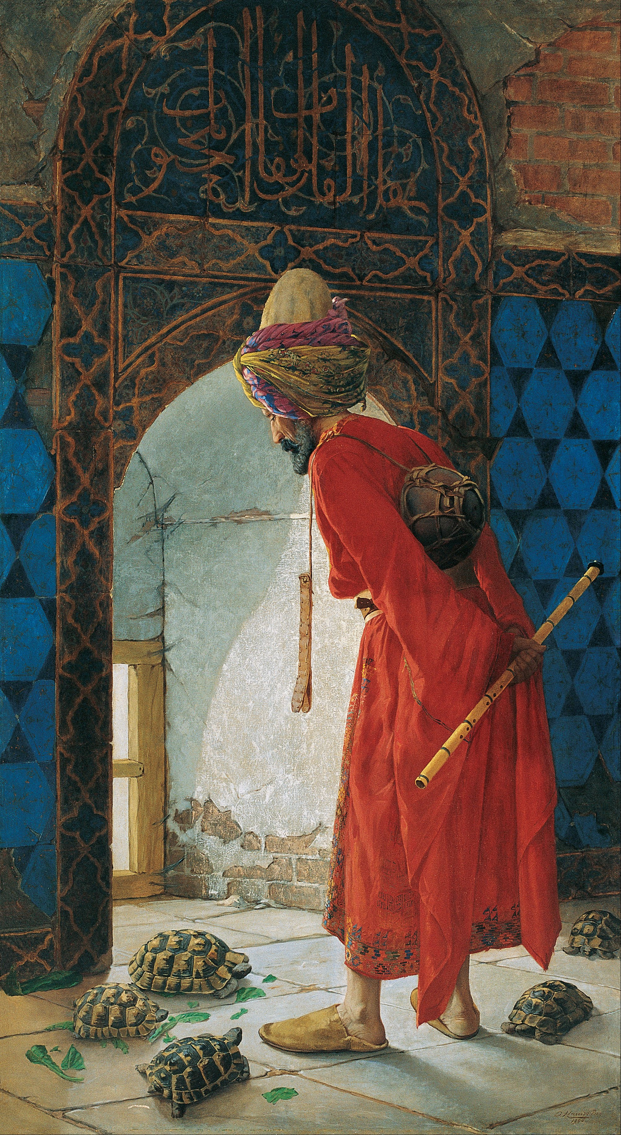 O Treinador de Tartarugas, por Osman Hamdi Bey, 1906