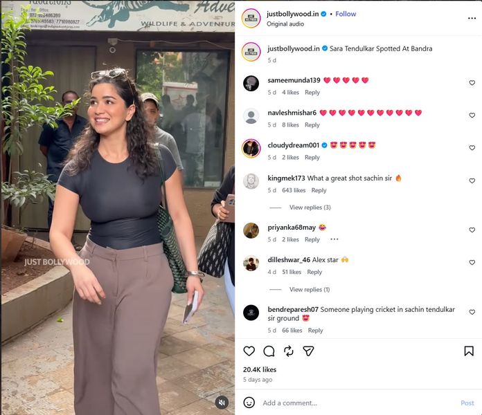 Digitally altered video of Sara Tendulkar goes viral