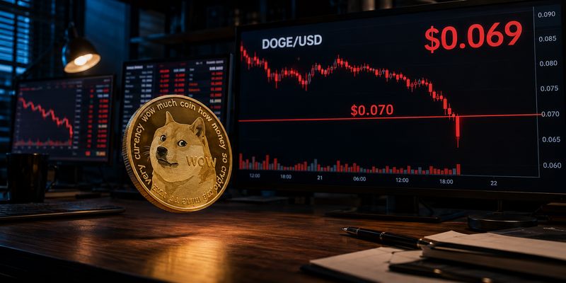 Dogecoin looks weak below $0.07, yet one signal hints the selloff is fading