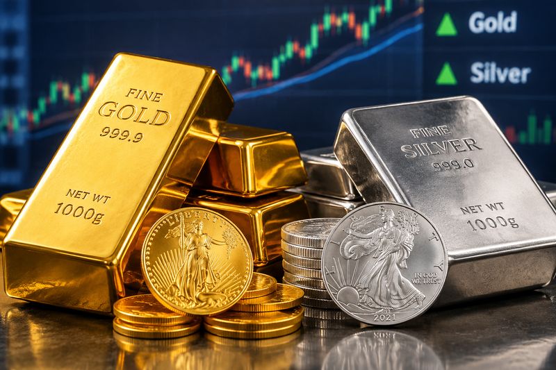 Gold touches $4200, silver rises 3% after yields cool down