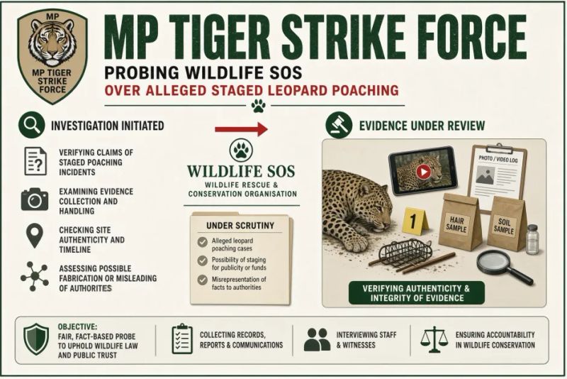 MP Tiger Strike Force probes Wildlife SOS over alleged staged leopard poaching