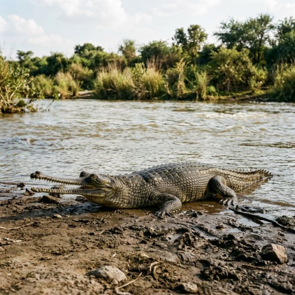 Five Months On, a Wandering Gharial Finally Comes Home