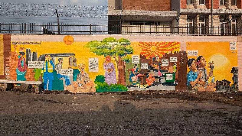 Walls of Evidence: Delhi Workers Use Art to Demand Heat Justice on Labour Day
