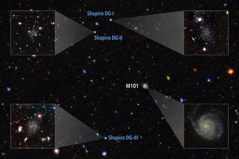 A Student Finds Three Galaxies and Possibly Solves a Mystery