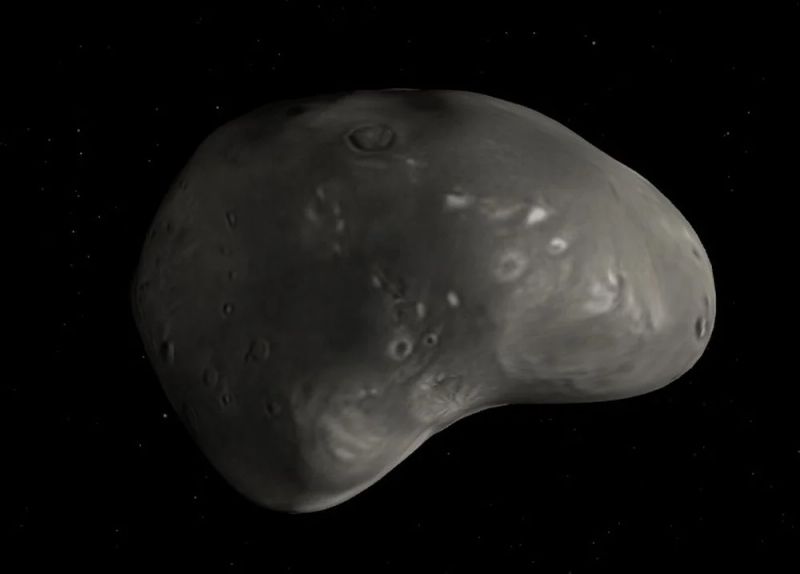 Mars's Funky Moon Deimos was Shaped by an Impact
