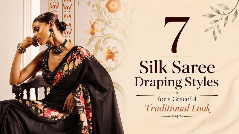 7 Silk Saree Draping Styles for a Graceful Traditional Look