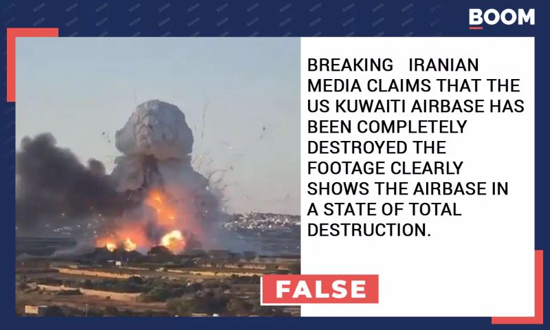 Video Of Malta Factory Blast Falsely Shared As Iran Attack on US Airbase