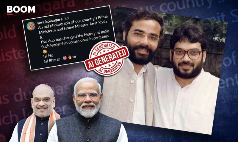 AI Image Of Narendra Modi, Amit Shah Viral As Old Photo