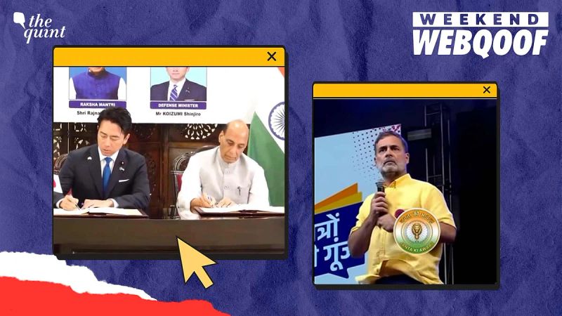 WebQoof Recap: Of False Claims Around Rahul Gandhi, India-Japan Deal & More