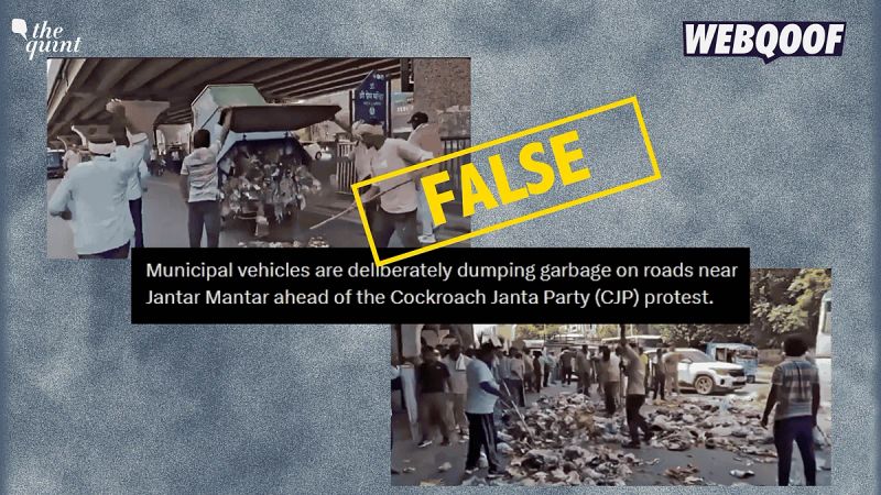 No, This Video Doesn’t Show Garbage Being Dumped in Delhi Before CJP Protests
