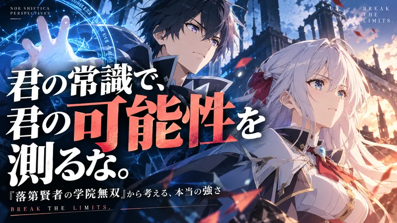 君の常識で、君の可能性を測るな。——『落第賢者の学院無双』が教えてくれた、本当の強さ