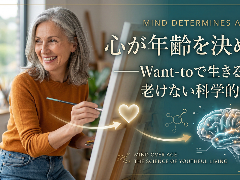 心が年齢を決める——Want-toで生きる人が老けない科学的理由