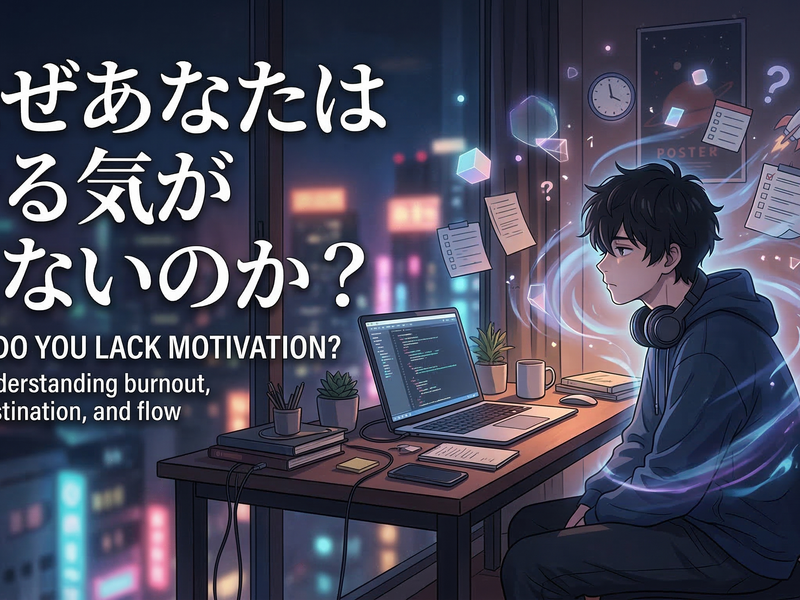 なぜあなたはやる気が出ないのか？