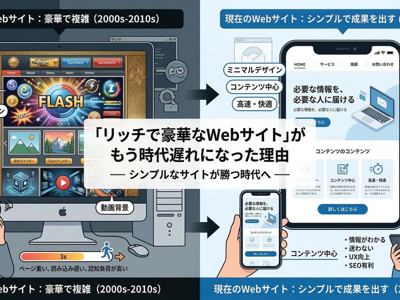「リッチで豪華なWebサイト」がもう時代遅れになった理由