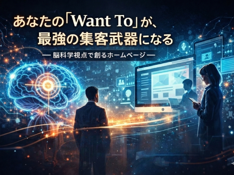 あなたの「Want To」が、最強の集客武器になる