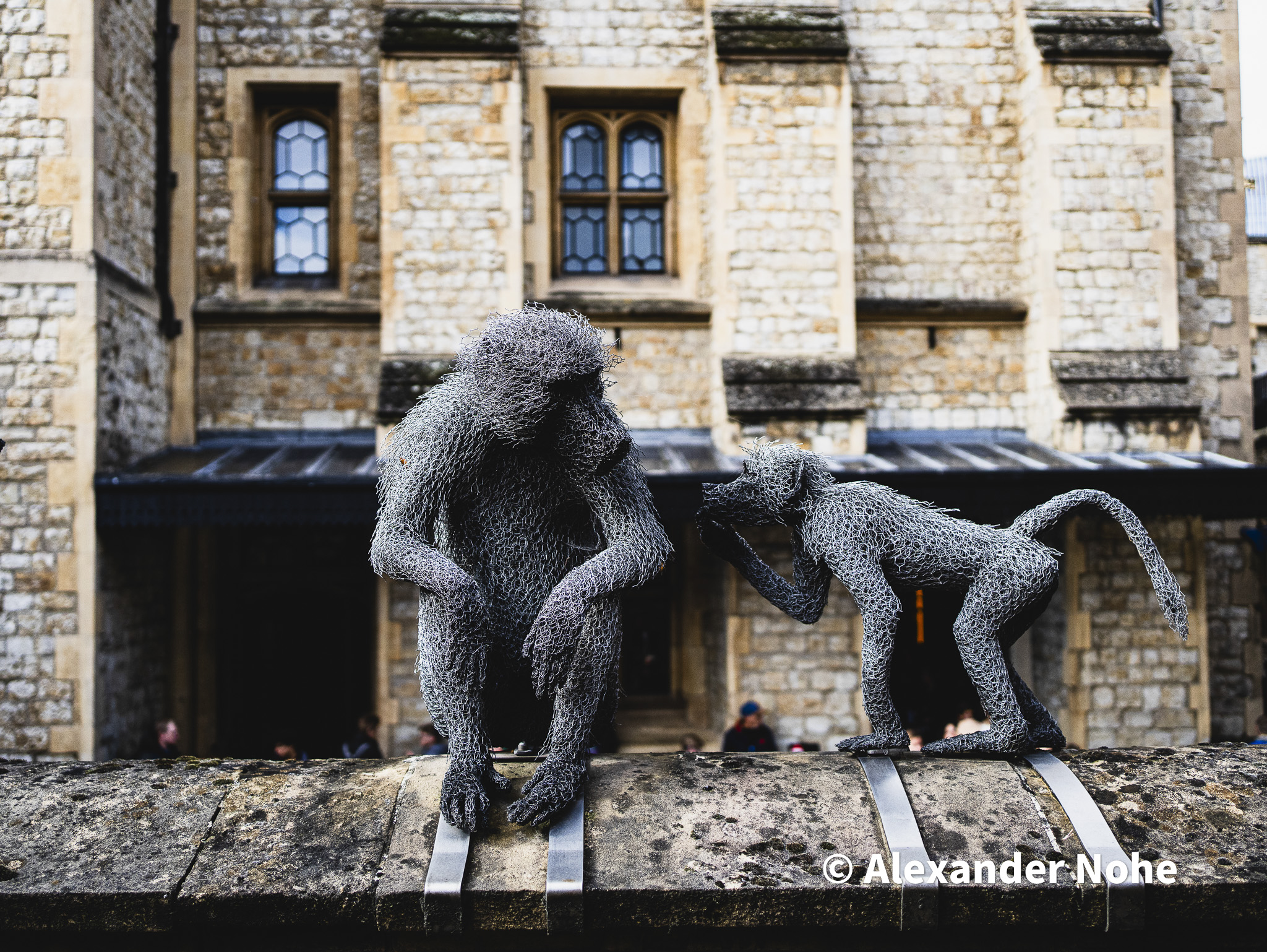 Baboon sculptures