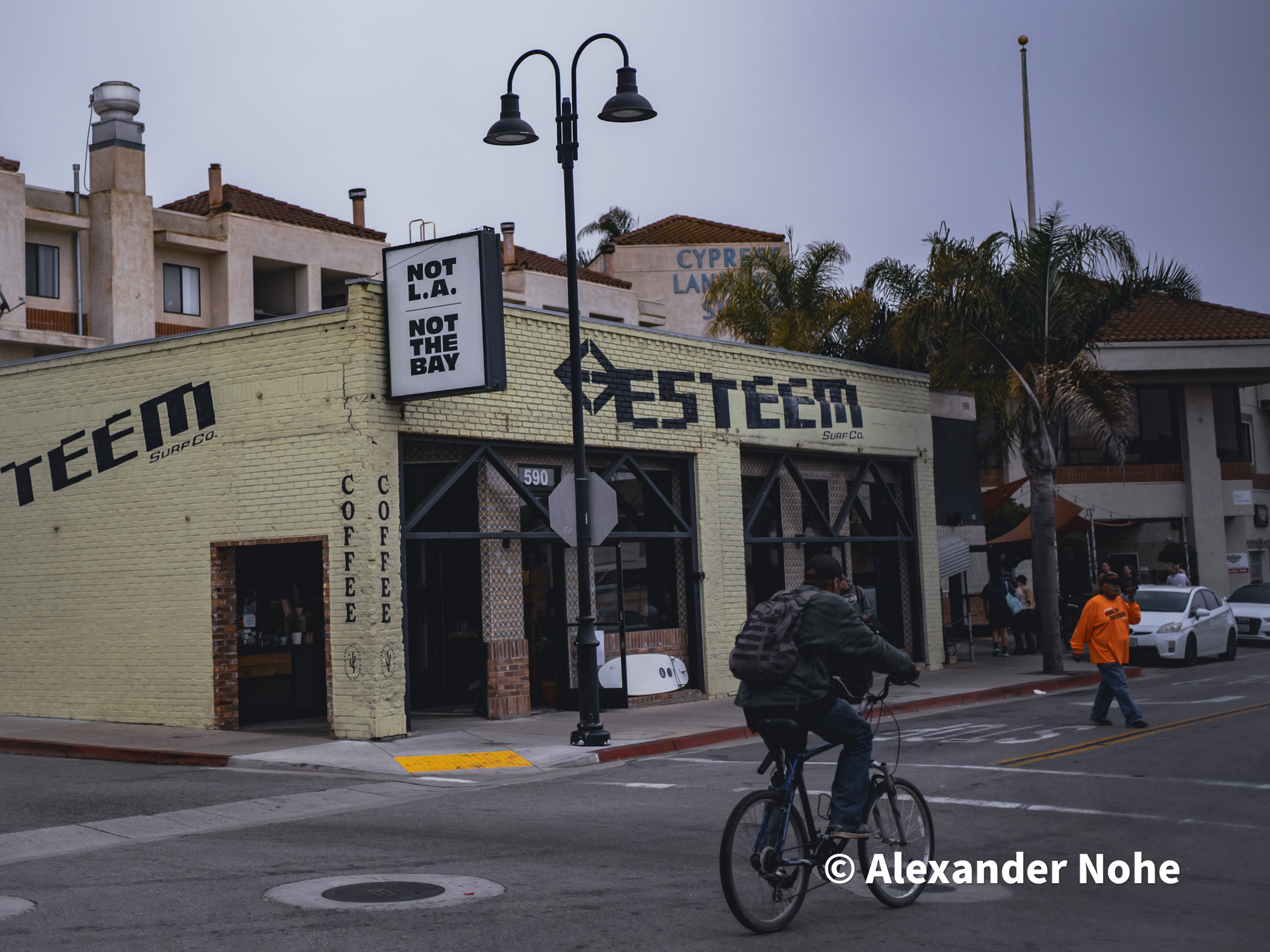 The ESTEEM Surf Co. building and sign