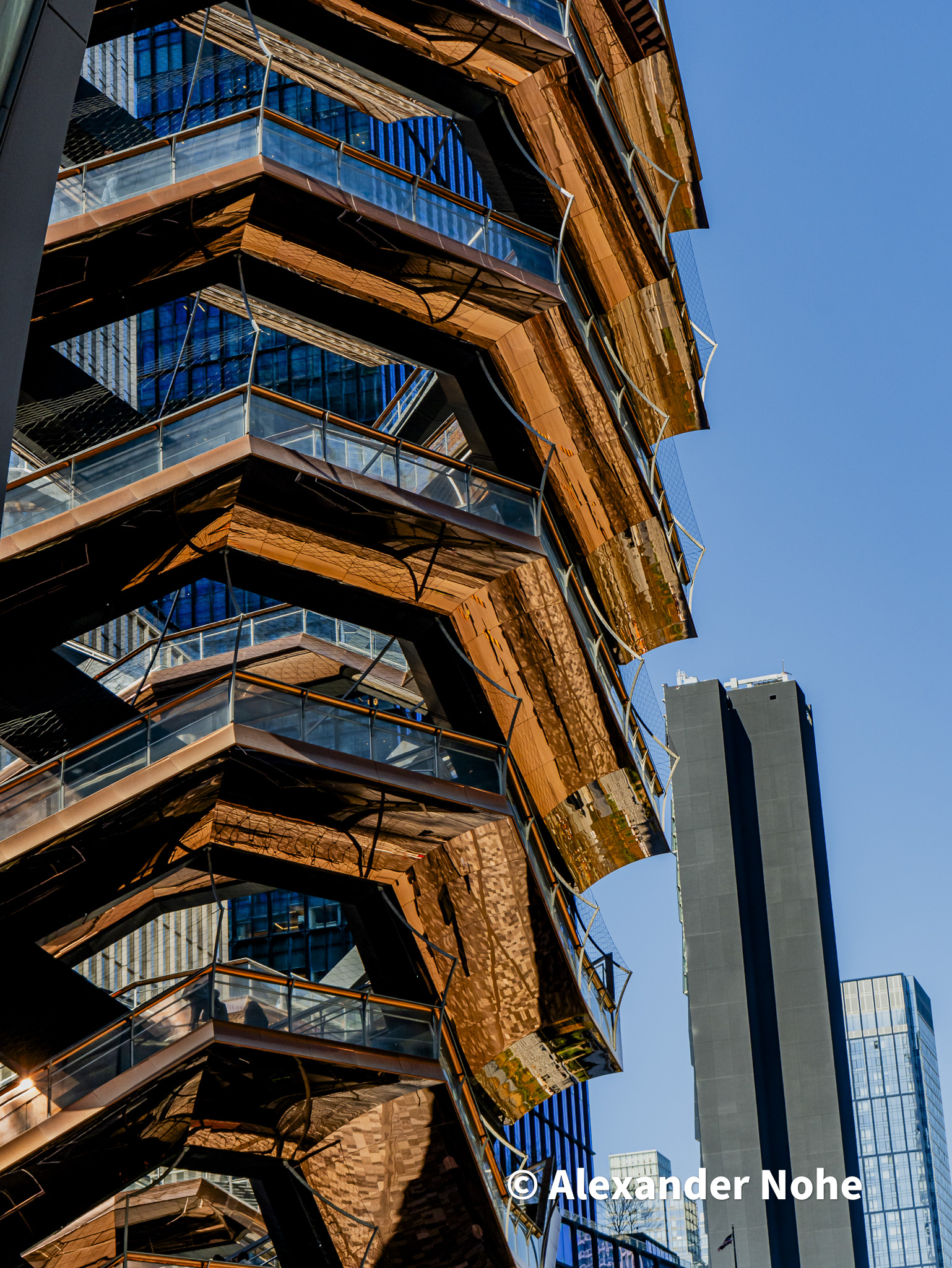 Interlocking walkways of The Vessel at Hudson Yards
