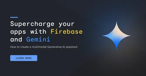 Integrate the Gemini API with Firebase to add generative AI capabilities to your apps using Firebase Extensions.