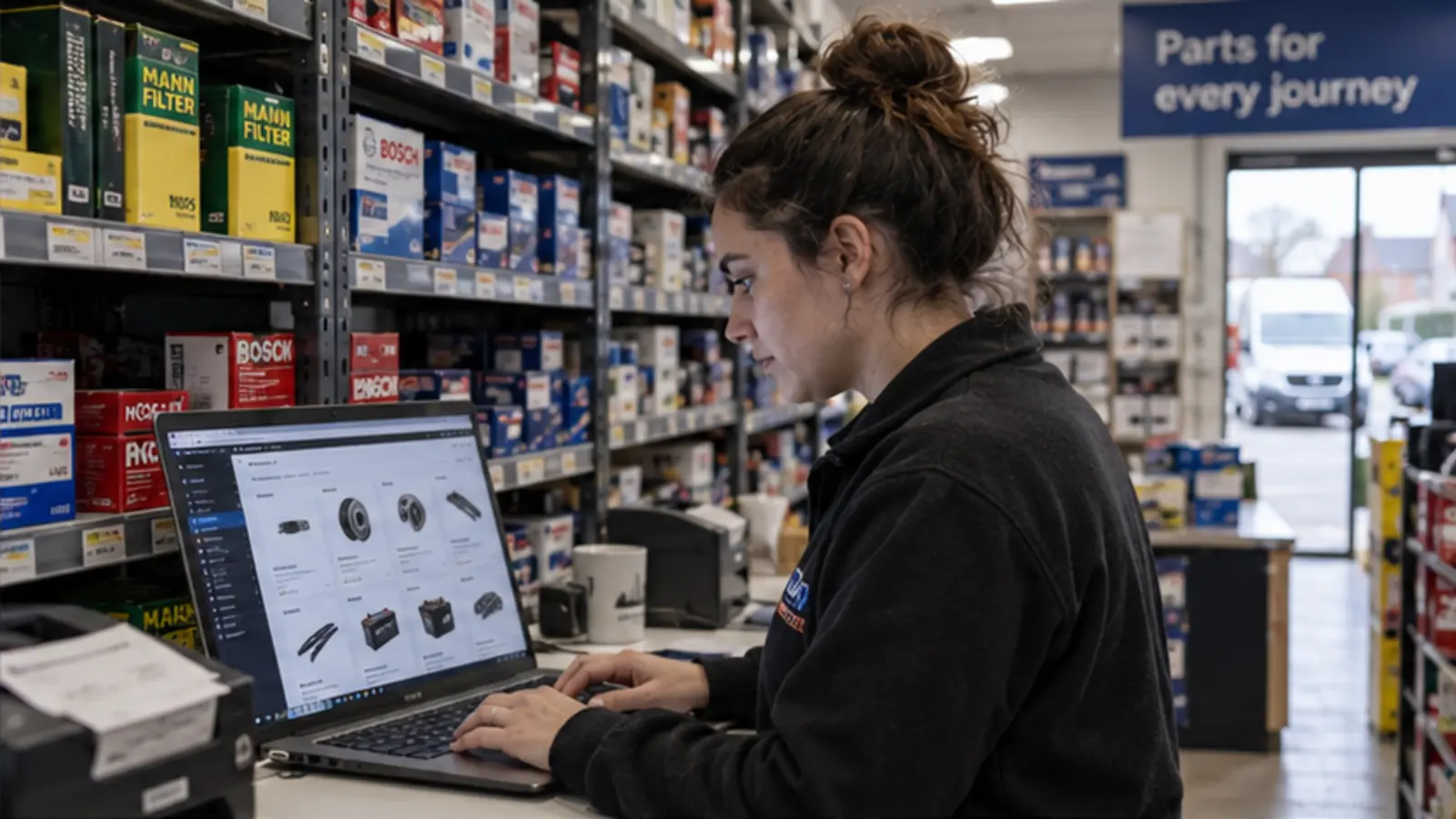 UK auto parts retailer managing products online
