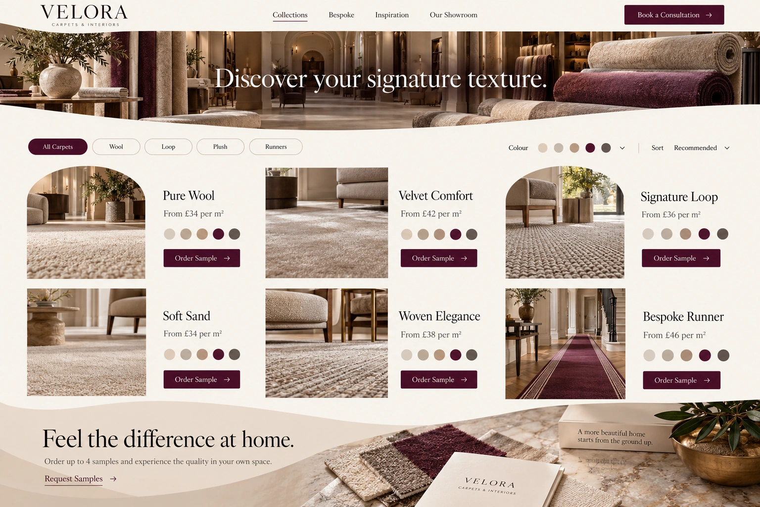 FORME — Luxury Kitchen Website Design website design screen 2