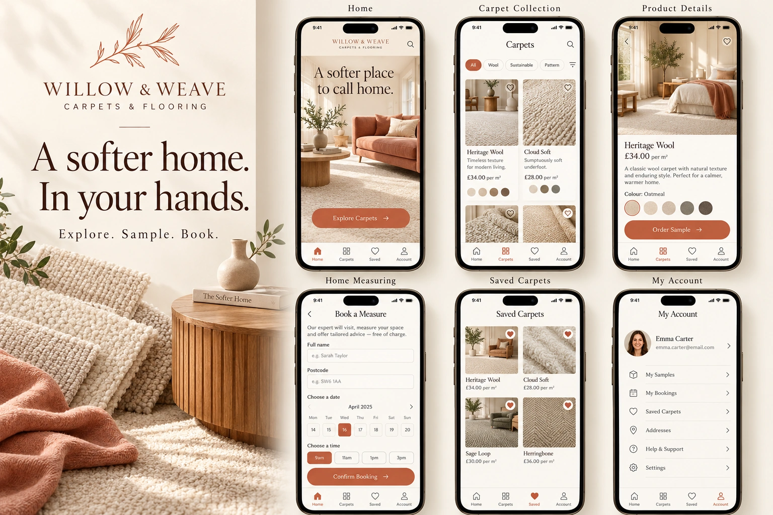 Willow & Weave – Carpet & Flooring Website Design website design screen 6